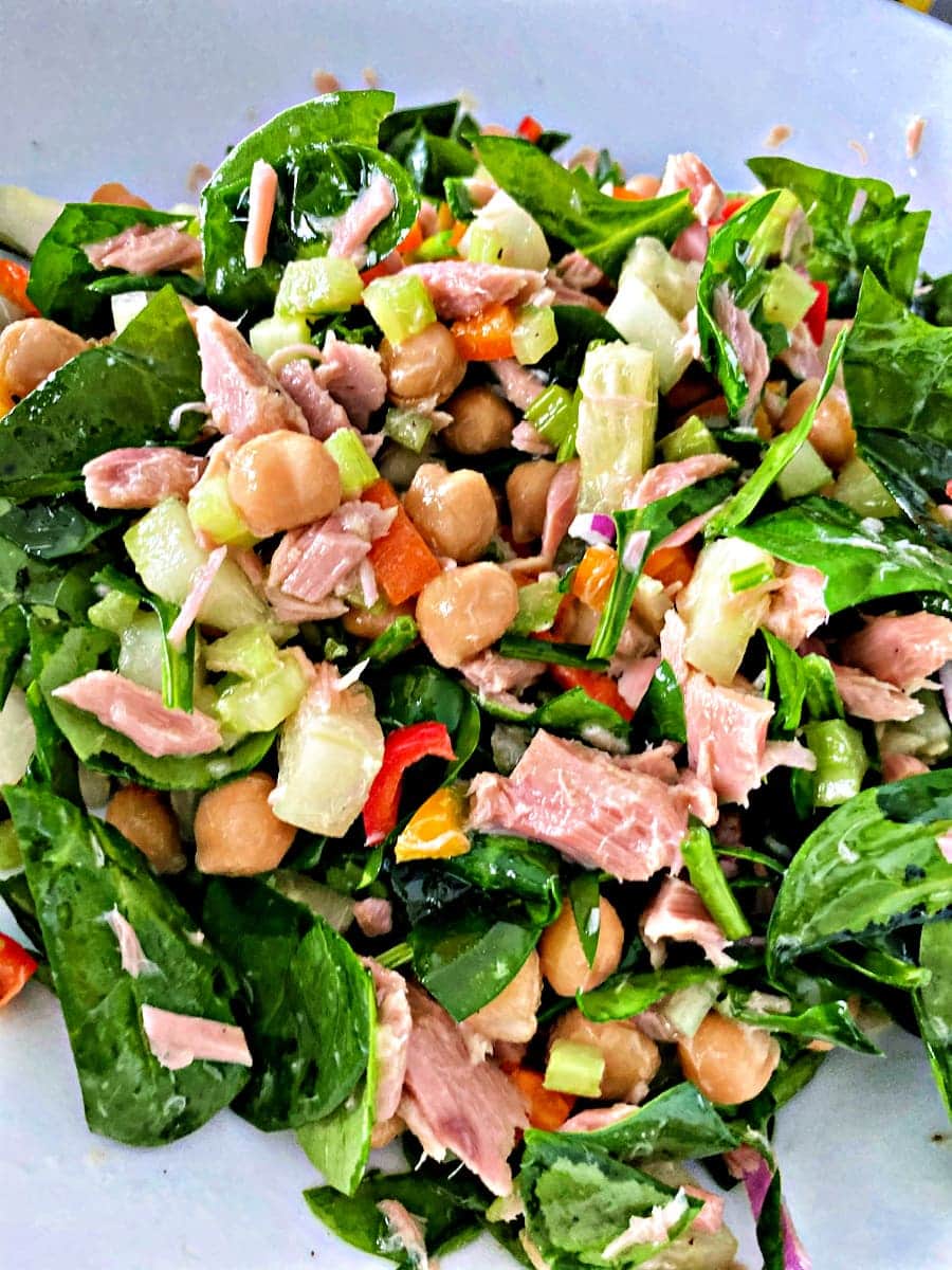Easy Chickpea Tuna Salad